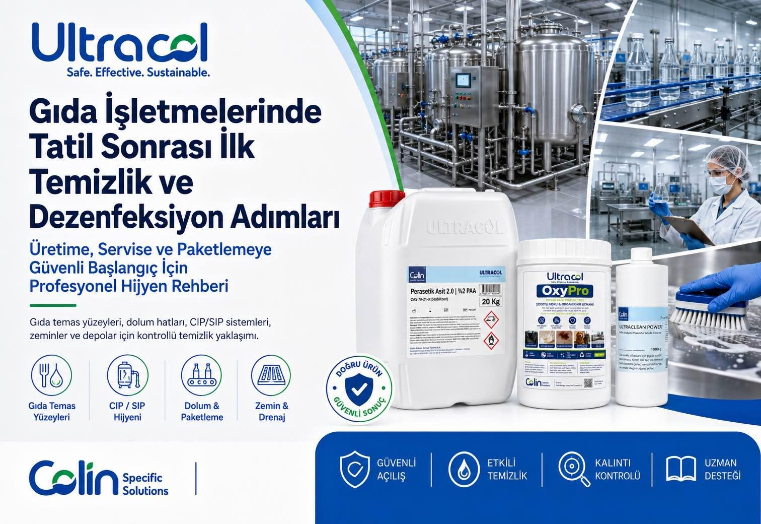 Gıda İşletmelerinde Tatil Sonrası İlk Temizlik ve Dezenfeksiyon Adımları