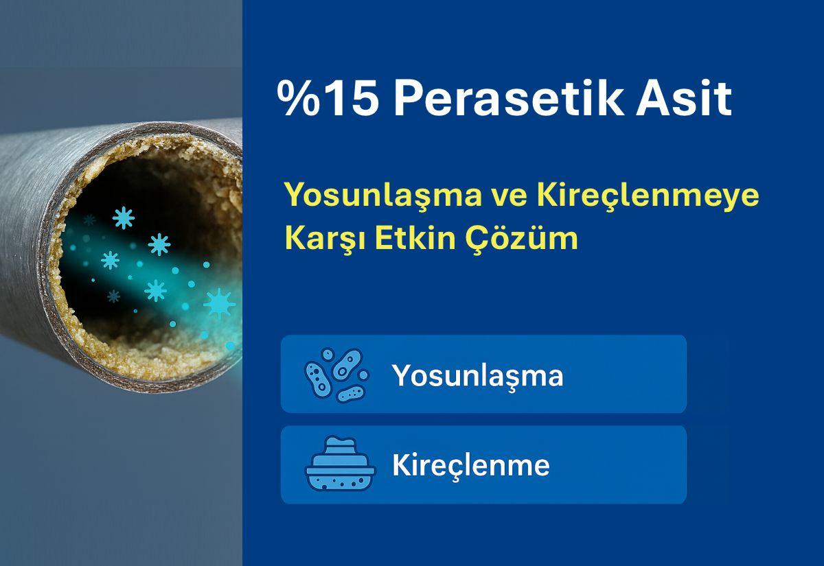 The Effect of 15% Peracetic Acid Against Algae and Calcification in Water Pipes