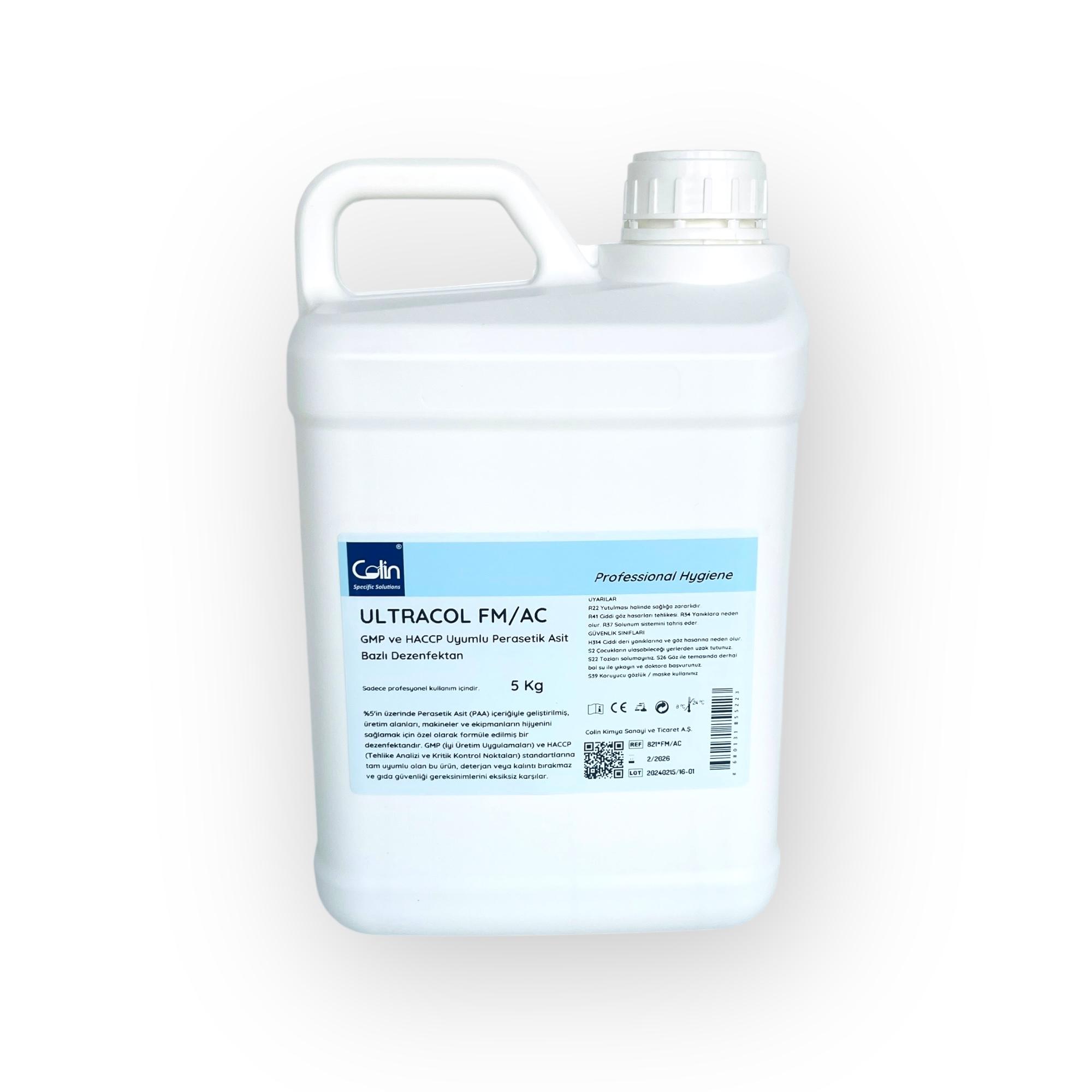ULTRACOL FM/AC - GMP and HACCP Compliant Peracetic Acid Based Disinfectant